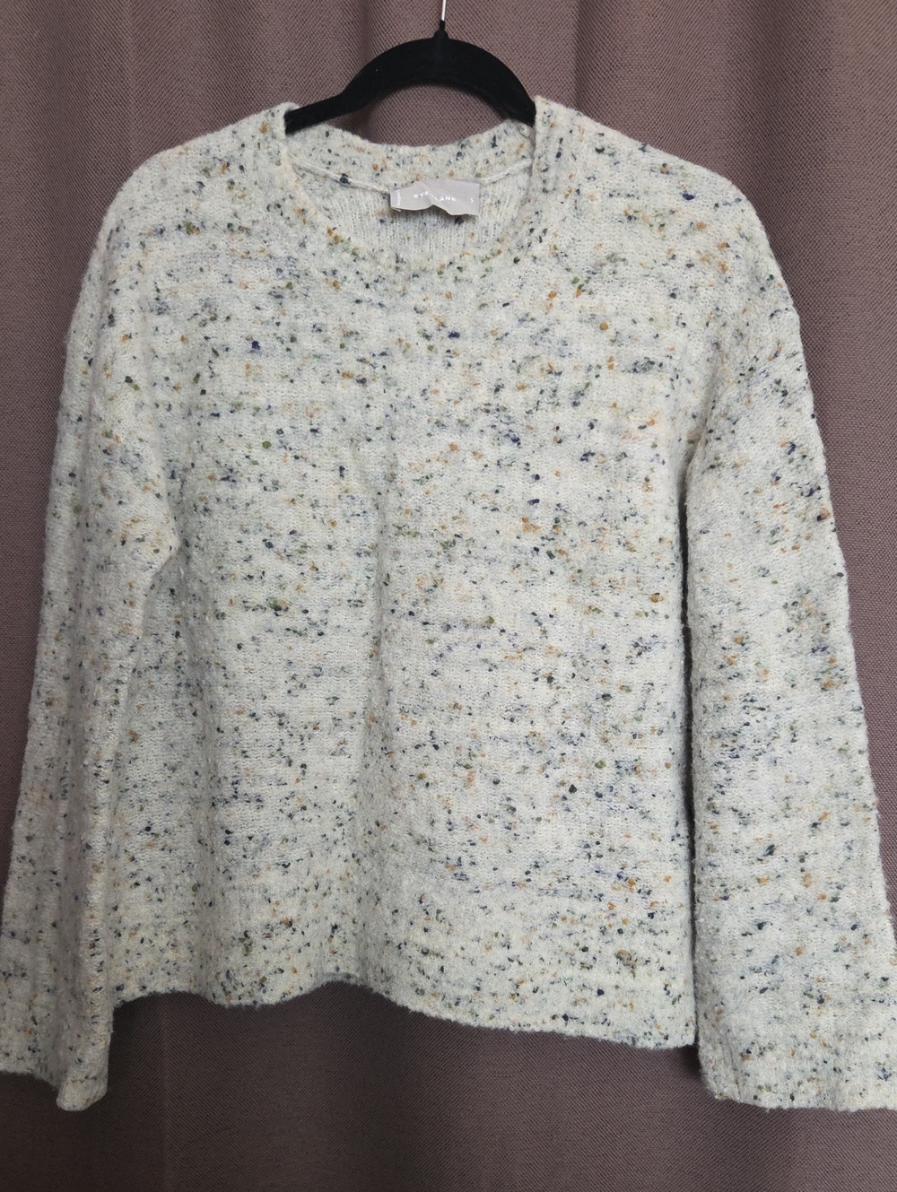 Everlane The Confetti Crew Sweater Marino Wool Blend Size Small - Picture 2 of 7